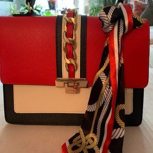 Navy Blue and Red Aldo bag
